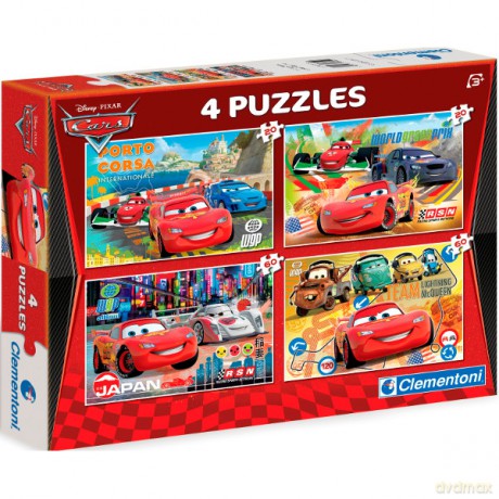 CLEMENTONI 2x20 2x60 el. Cars 2 (Auta 2) [PUZZLE]