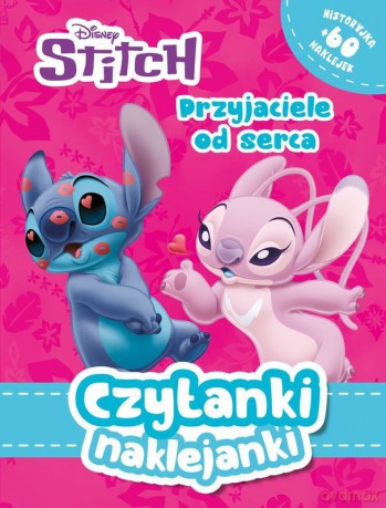 Przyjaciele od serca. Disney Stitch. Czytanki naklejanki - Ilona Siwak [KSIĄŻKA]