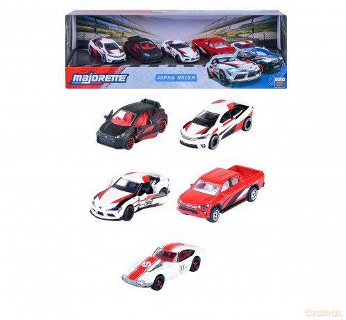 Samochód Majorette Japan Racer 5 sztuk