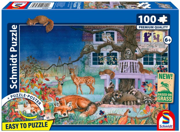 SCHMIDT 100 el. PQ Zwierzęta nocą 113646 [PUZZLE]