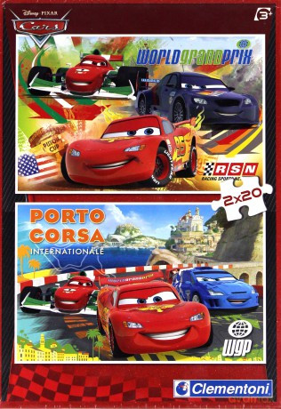 CLEMENTONI 2x20 el. Cars 2 (Auta 2) [PUZZLE]