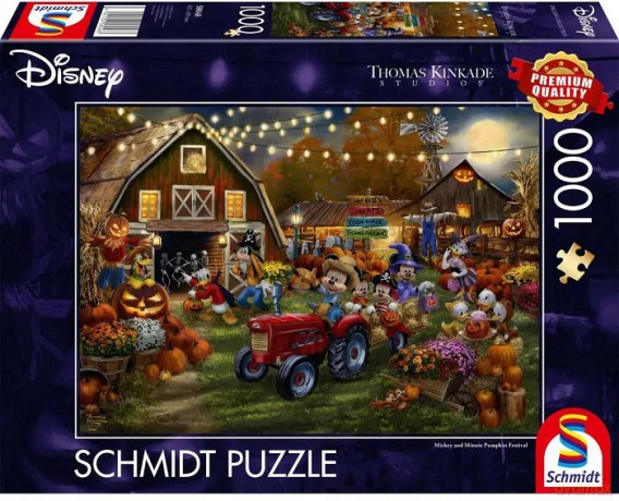 SCHMIDT 1000 el. PQ T.Kinkade Myszka Miki festiwal dyni Disney 113673 [PUZZLE]