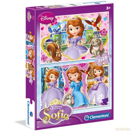 CLEMENTONI 2x20 el. Jej Wysokość Zosia Disney [PUZZLE]