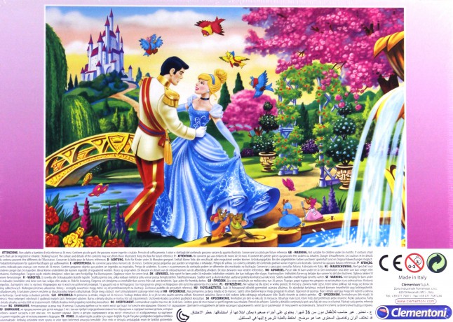 CLEMENTONI 2x20 el. Kopciuszek Disney [PUZZLE]