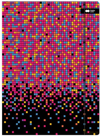 Teczka A4 kartonowa z gumką PIXI Disco Happy Color