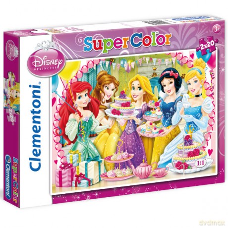 CLEMENTONI 2x20 el. Księżniczki [PUZZLE]
