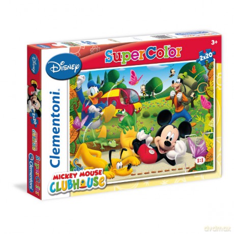 Clementoni 2x20 El. Mickey (Myszka Miki) Disney [PUZZLE]