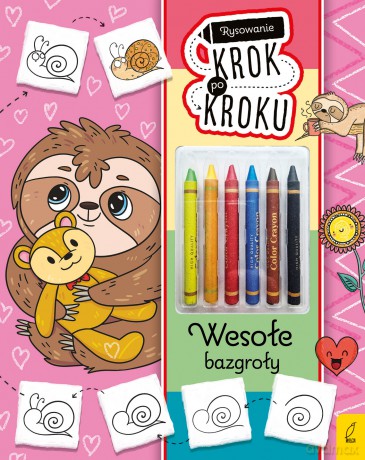 Wesołe bazgroły. Rysowanie krok po kroku z kredkami - Ewelina Protasewicz [KSIĄŻKA]