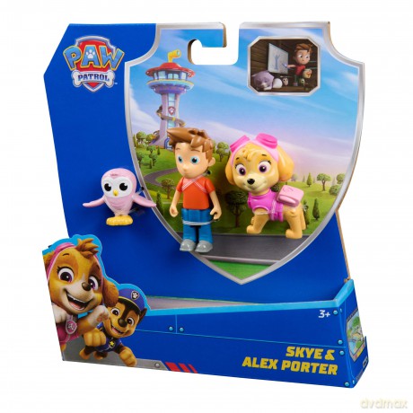 Zestaw figurek Skye i Alexa Portera Psi Patrol