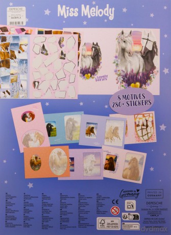Zestaw z naklejkami Number Sticker Miss Melody 13879A