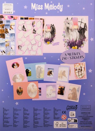 Zestaw z naklejkami Number Sticker Miss Melody 13879A