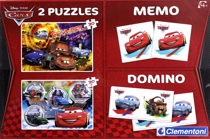 Clementoni 2x30 El. Memodomino Cars [PUZZLE]
