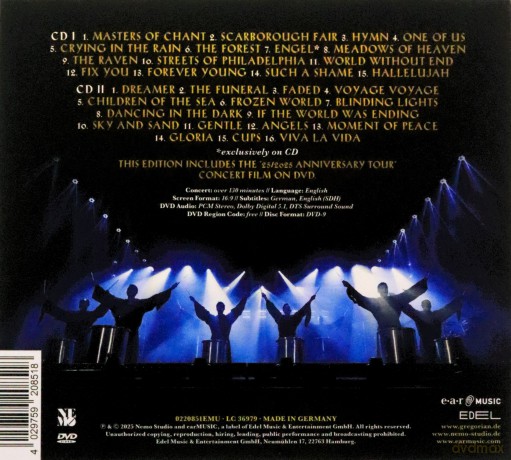 Gregorian: 25 Live - The Best Of 25 Years (digipack) [2CD]+[DVD]