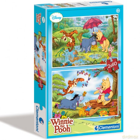 Clementoni 2x60 El. Kubuś Puchatek Disney [PUZZLE]
