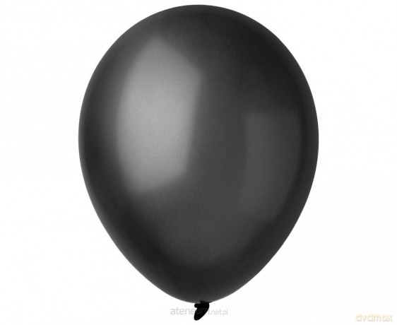 Balony metallic czarne 23cm 100szt