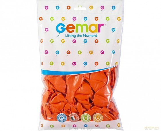 Balony pastelowe pomarańczowe 21cm 100szt