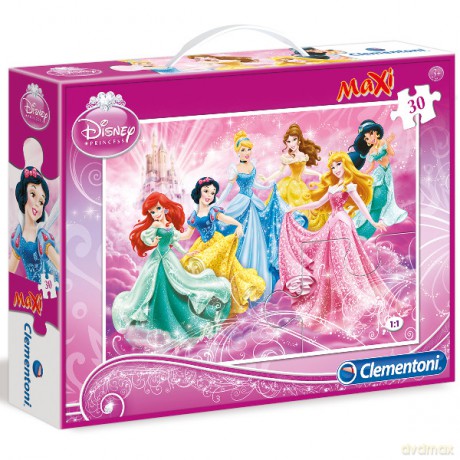 CLEMENTONI 30 el. Maxi Księżniczki [PUZZLE]