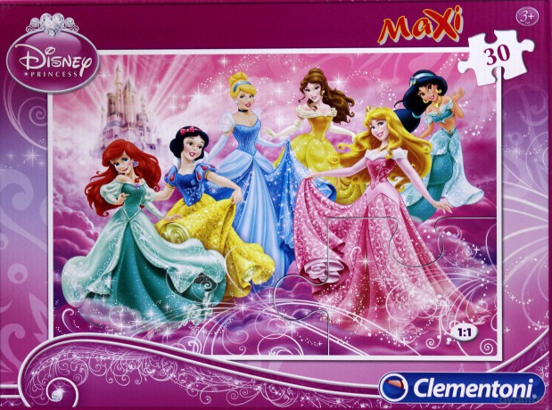 CLEMENTONI 30 el. Maxi Księżniczki [PUZZLE]