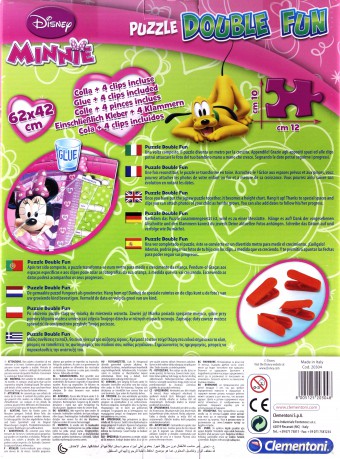 CLEMENTONI 30 el. Maxi Miarka M. Minnie (Myszka Mini) Disney [PUZZLE]
