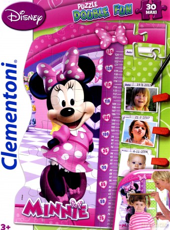 CLEMENTONI 30 el. Maxi Miarka M. Minnie (Myszka Mini) Disney [PUZZLE]