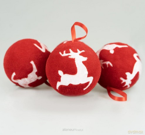 Bombki welurowe 4szt