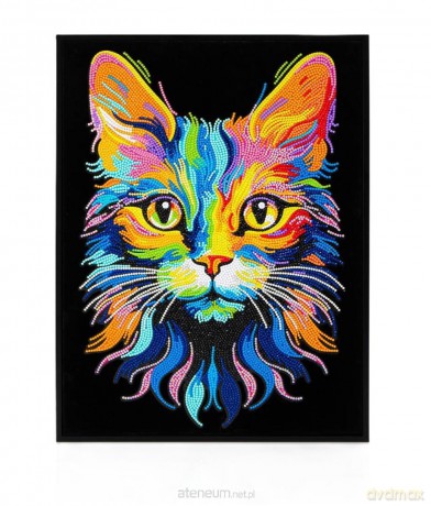 Diamond Dotz - Adults Flocked Neon Cat