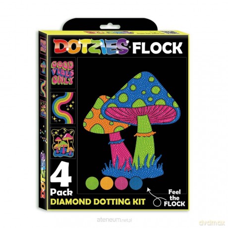 Diamond Dotz - Adults Flocked Neon Good Vibes