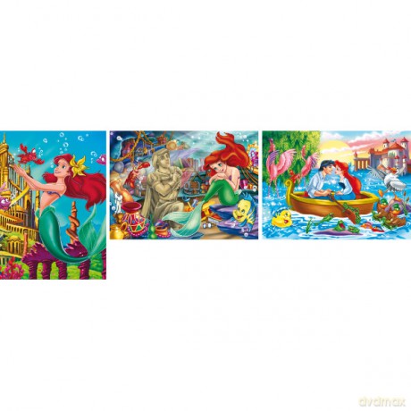 Clementoni 3x48 El. Arielka Disney [PUZZLE]