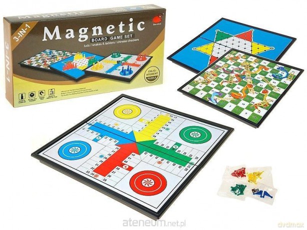Gry planszowe 3w1 magnetyczne [GRA PLANSZOWA]
