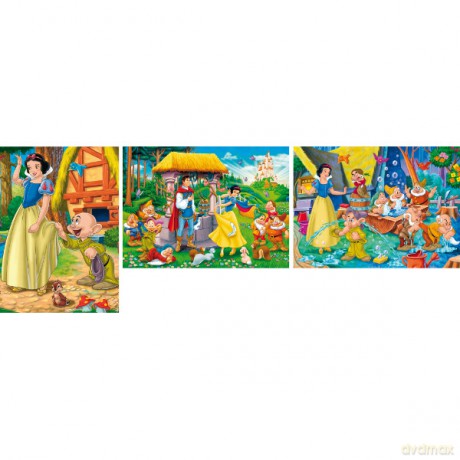 Clementoni 3x48 El. Królewna Śnieżka Disney [PUZZLE]
