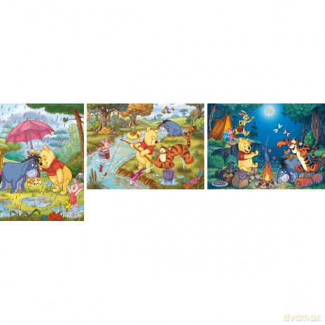Clementoni 3x48 El. Kubuś Puchatek [PUZZLE]
