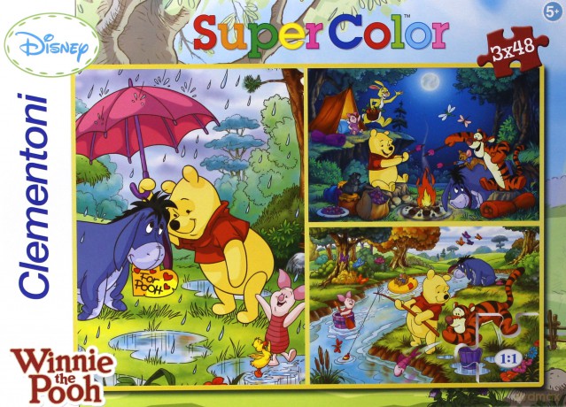 Clementoni 3x48 El. Kubuś Puchatek [PUZZLE]