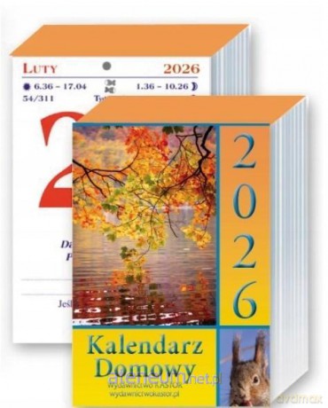 Kalendarz 2026 zdzierak domowy [KALENDARZ]