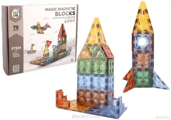 Klocki magnetyczne 78el [KLOCKI]