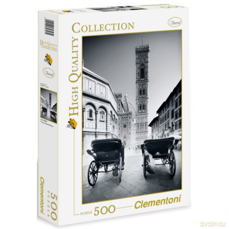 Clementoni 500 El Florencja Czarnobiała [PUZZLE]
