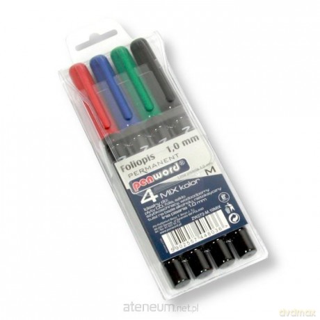 Marker do folii 1.0mm 4 kolory