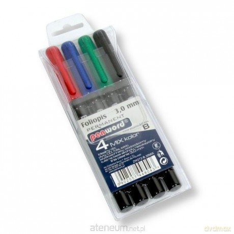 Marker do folii 3.0mm 4 kolory