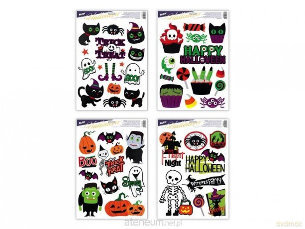 Naklejka Halloween 30x42cm MIX