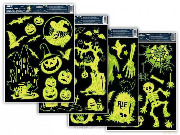 Naklejka Halloween fluorescencyjna 30x42cm