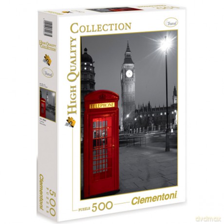 Clementoni 500 El. Londyn Budka Telefon. [PUZZLE]