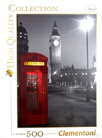 Clementoni 500 El. Londyn Budka Telefon. [PUZZLE]