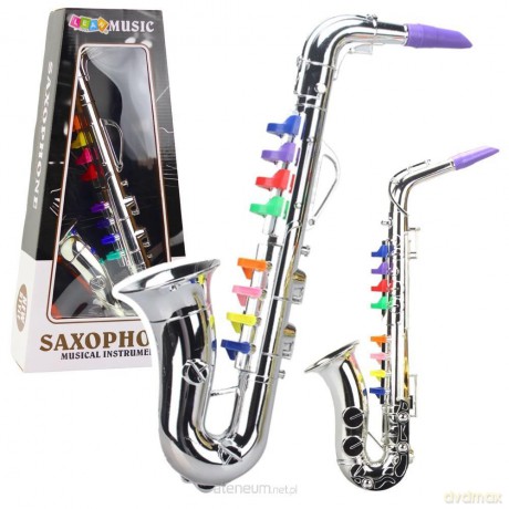 Saksofon srebrny