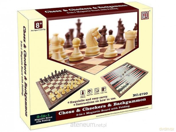 Szachy, warcaby, backgammon [GRA PLANSZOWA]