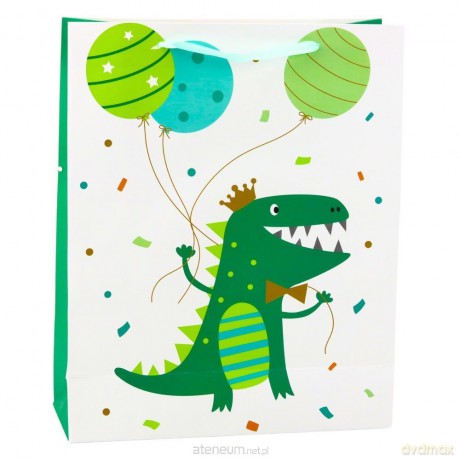Torba prezentowa dinozaur 32x26x10cm