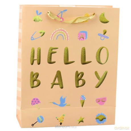 Torba prezentowa Hello Baby 32x26x10cm