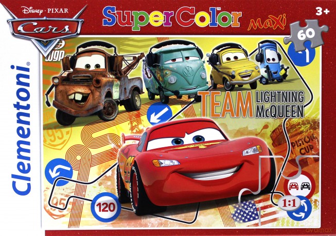CLEMENTONI 60 el. Maxi Cars [PUZZLE]