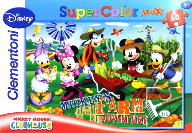 CLEMENTONI 60 el. Maxi Myszka Miki [PUZZLE]