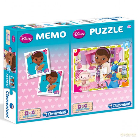 Clementoni 60 El. Memo Doktor Dosia [PUZZLE]