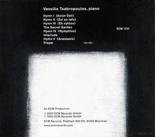 Vassilis Tsabropoulos: Akroasis [CD]