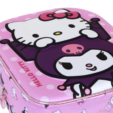 Plecak przedszkolny HELLO KITTY/KUROMI. Wymiary: 25cm X 30cm X 10cm.